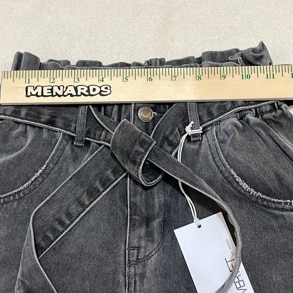 Vervet‎ High Rise Denim Jean Shorts Womens Size XS Black NWT - Picture 7 of 9